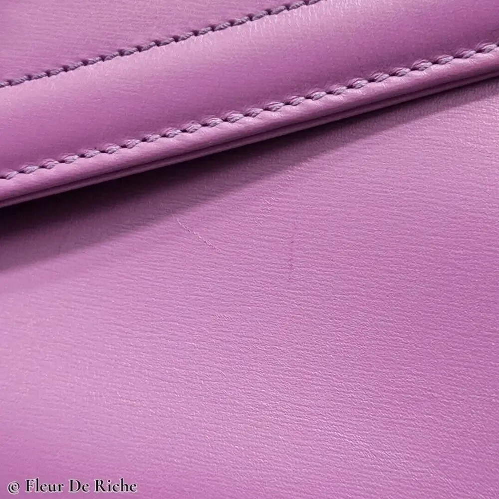 Gucci Rajah Medium Leather Shoulder Bag in Lilac - Picture 11 of 12